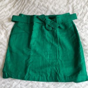 Banana Republic Size 6 Belted Green Skirt